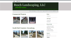 Desktop Screenshot of buschlandscaping.com