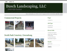 Tablet Screenshot of buschlandscaping.com